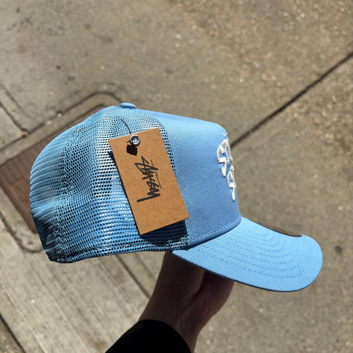 Stussy Sport 9Forty Trucker Hat Sky Blue