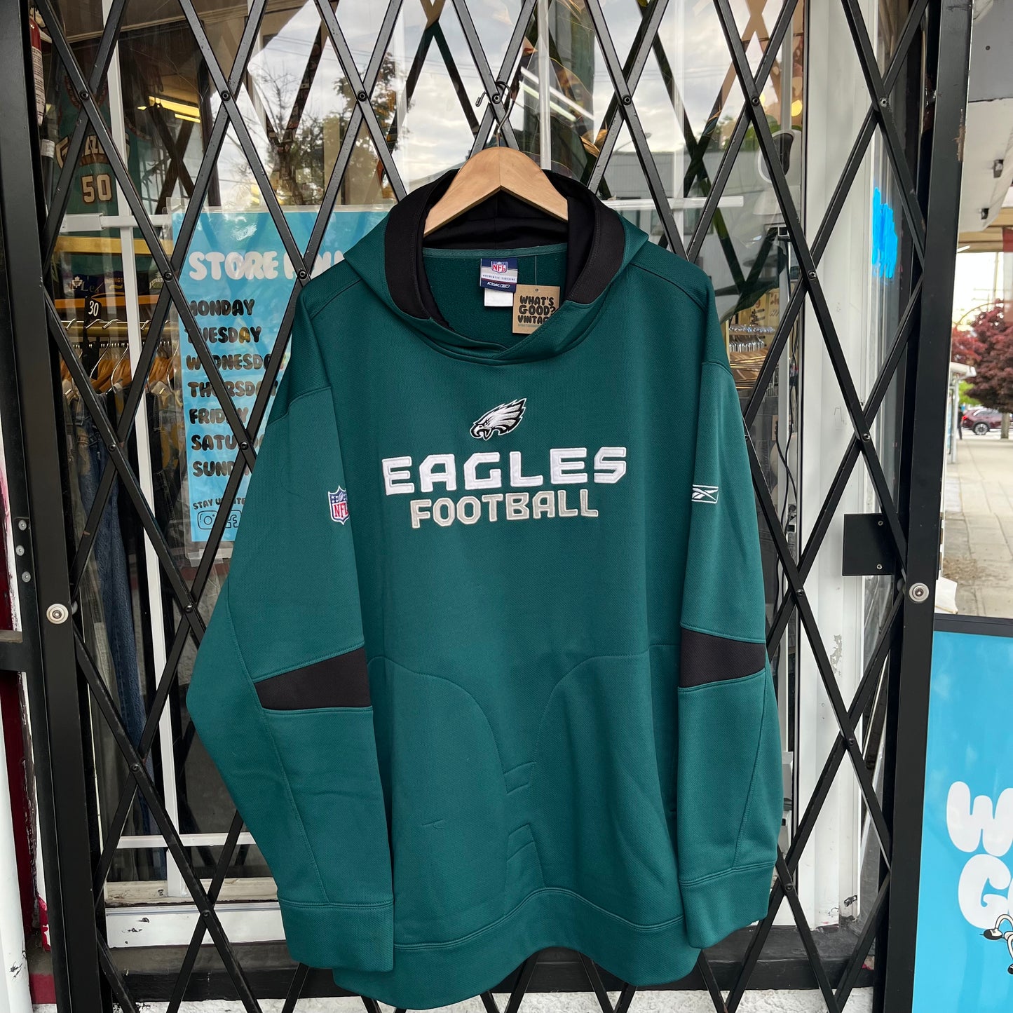 Vintage Reebok Philadelphia Eagles Hoodie - Size XXL