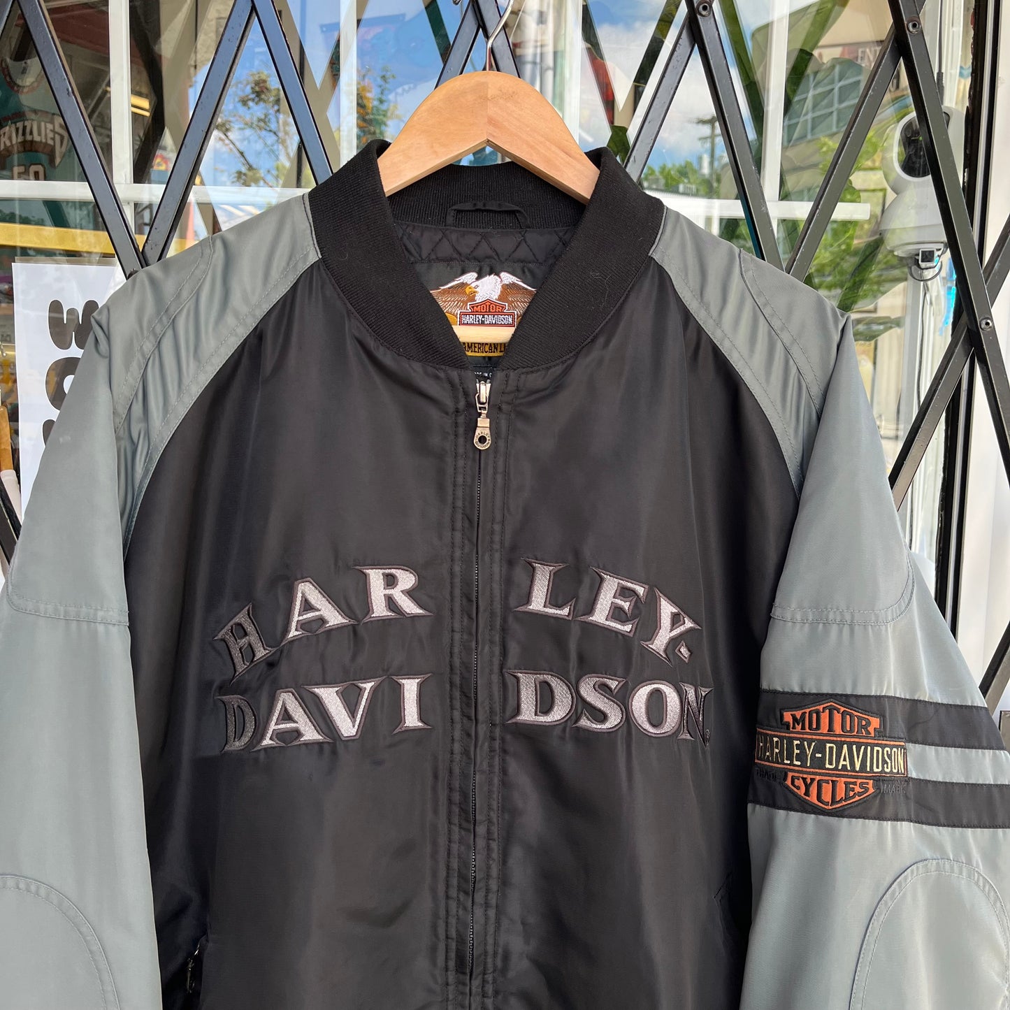 Y2K Harley Davidson Bomber Jacket - Size XXL