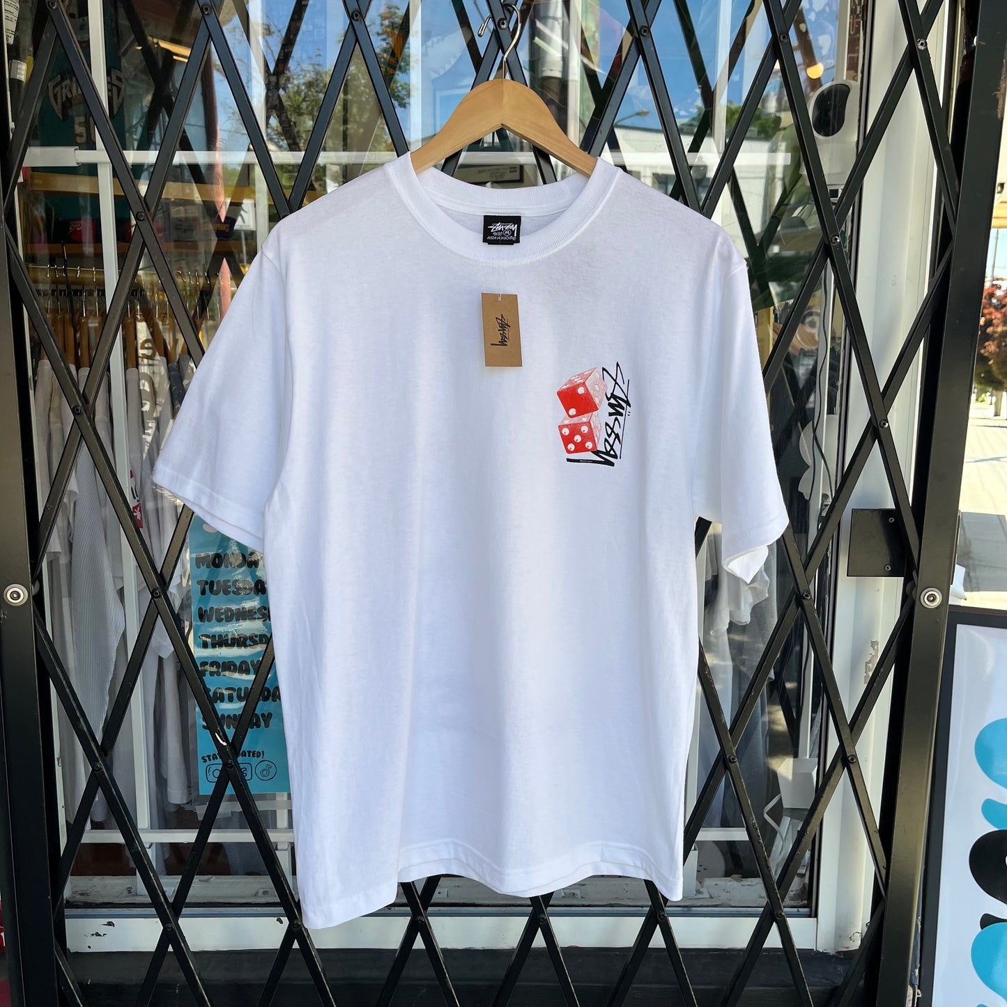 Stussy Tall Dice Tee White - Size M