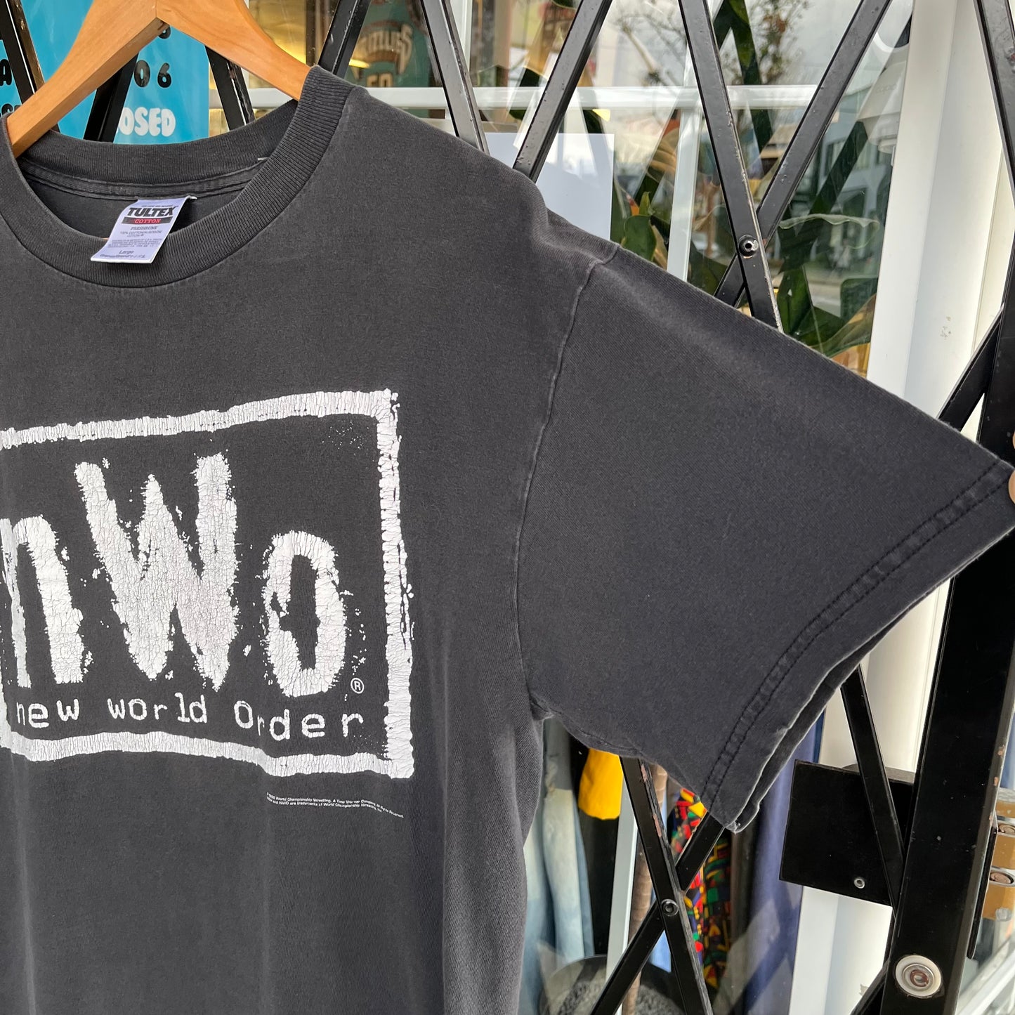 1998 WCW New World Order Wrestling Tee - Size L