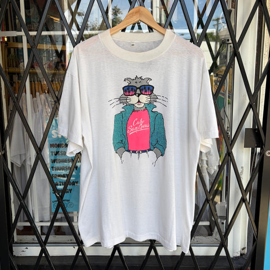 Vintage Cat Souvenir Tee - Size XL