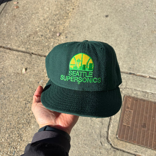 Vintage Seattle Sonics Fitted Hat - Size 6 7/8