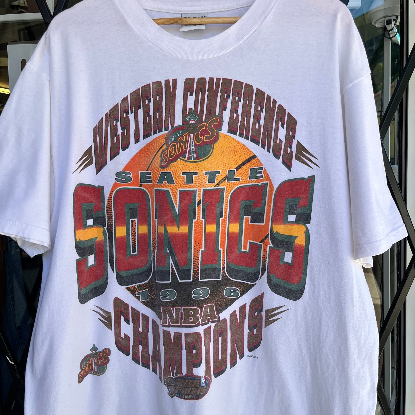 1996 Seattle SuperSonics WCF Champions Tee - Size XL