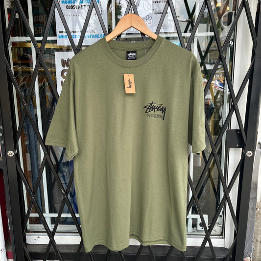 Stussy Vancouver Stock Tee Olive - Size L