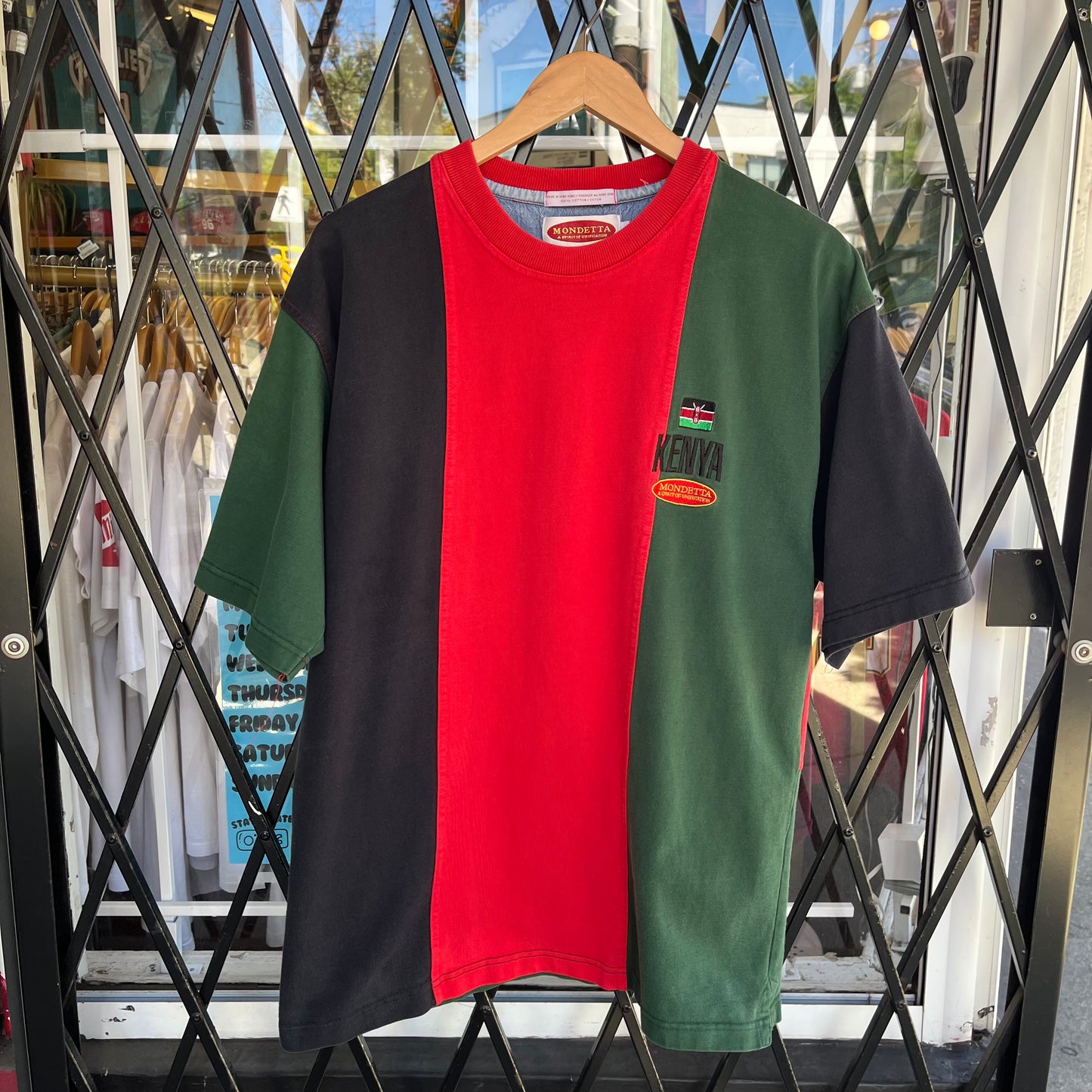 Vintage Kenya Colour Block Tee - Size L