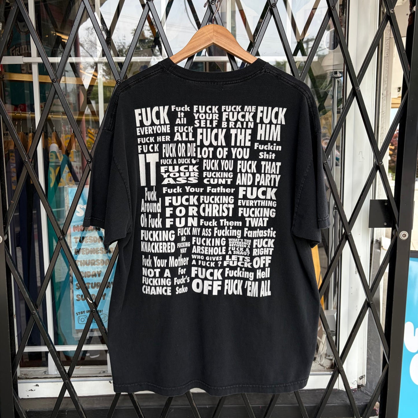 Fuck Sayings Tee - Size XL