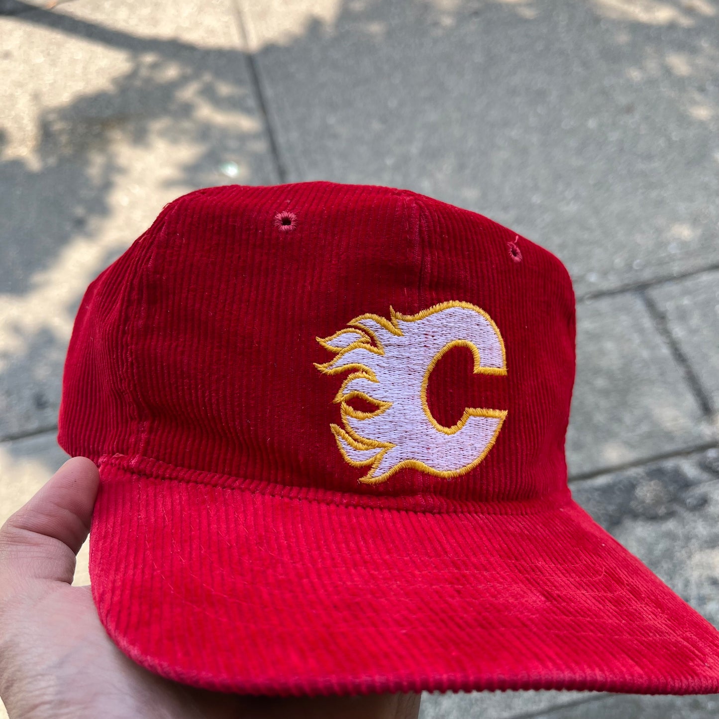 1980’s Ted Fletcher Calgary Flames Corduroy Snapback