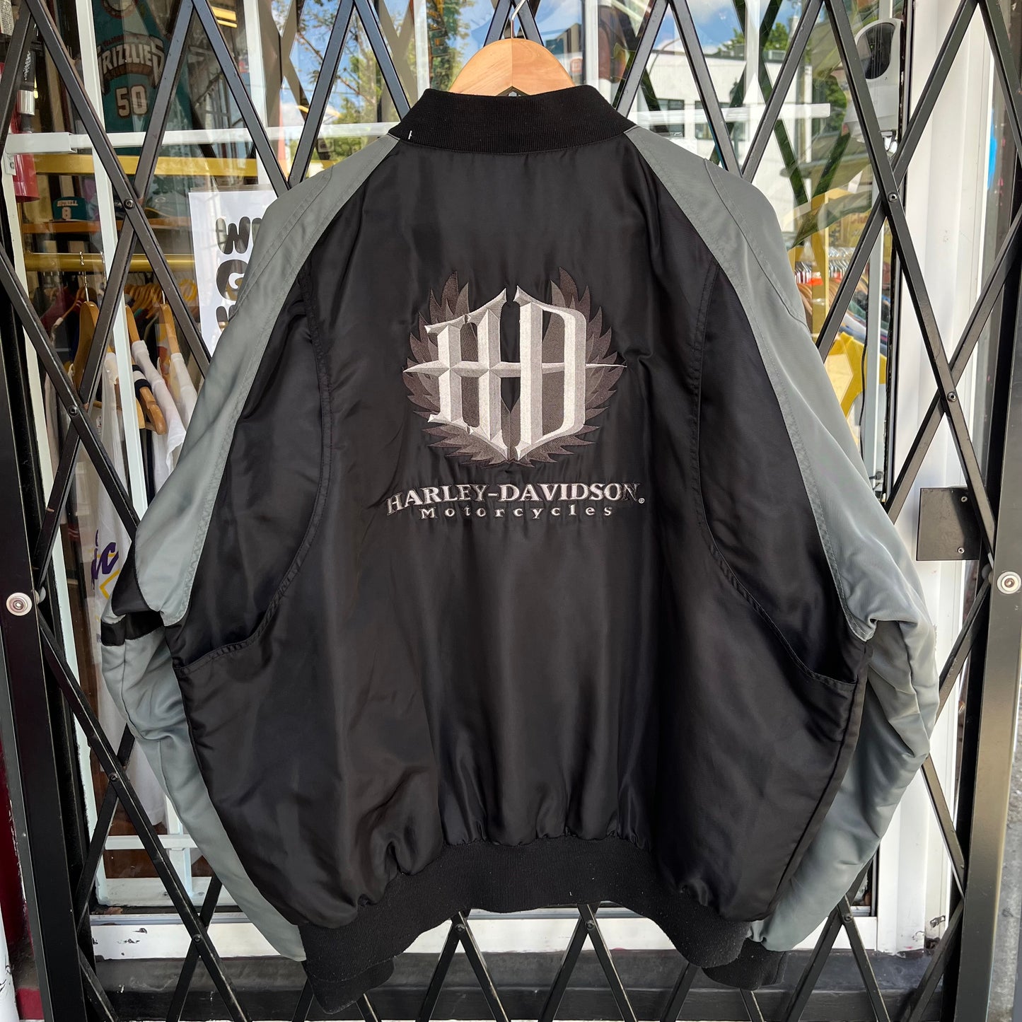 Y2K Harley Davidson Bomber Jacket - Size XXL