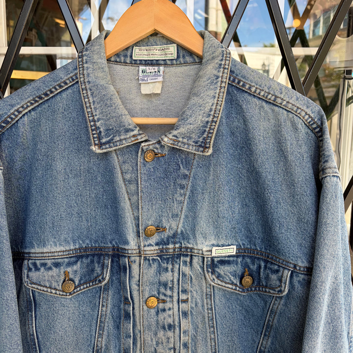 Vintage Guess Denim Jacket - Size L