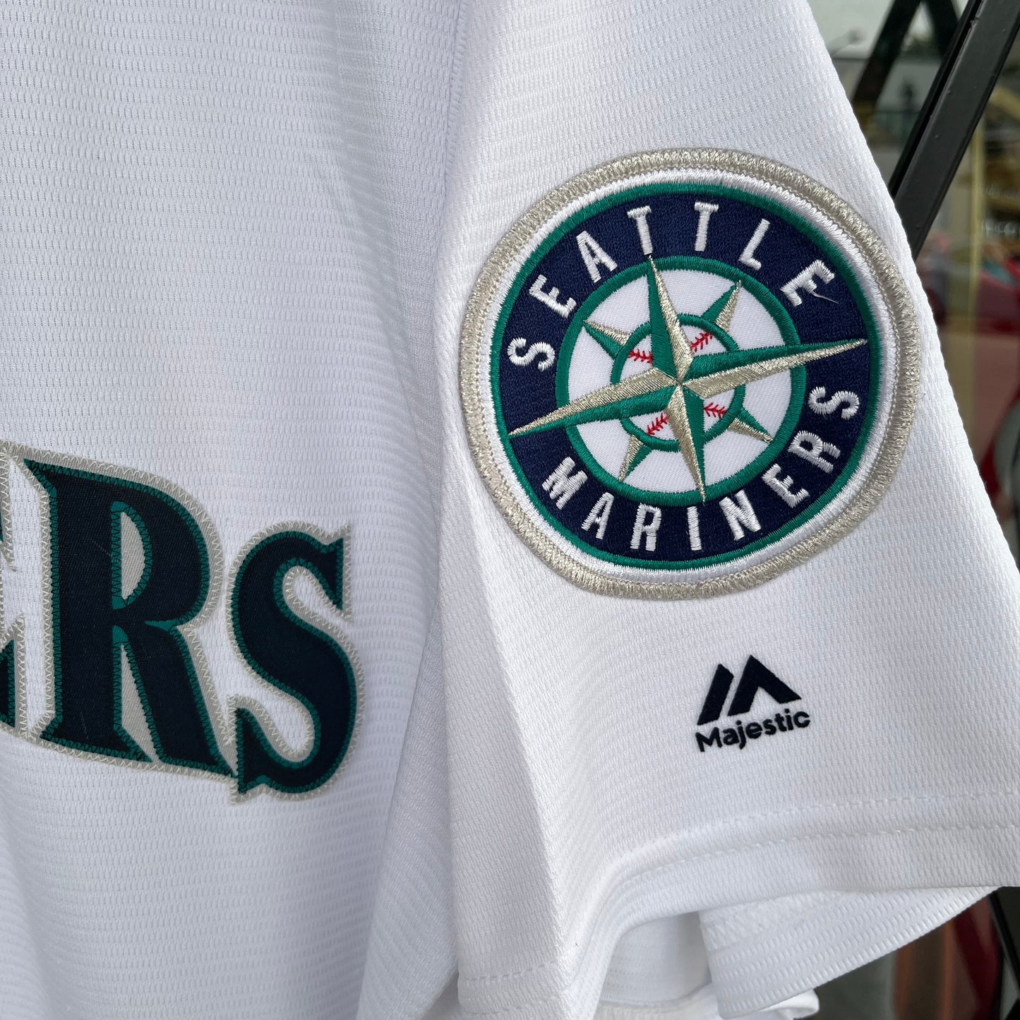 Seattle Mariners Majestic Throwback Ken Griffey Jersey - Size L