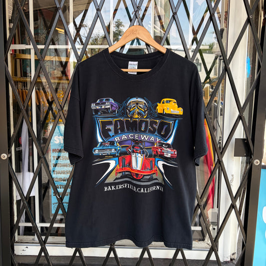 Vintage Famoso Raceway Car Tee - Size XL