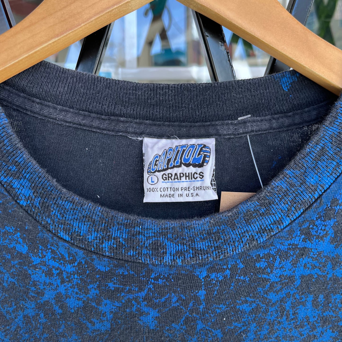 Vintage Duke University Blue Devils AOP Tee - Size L