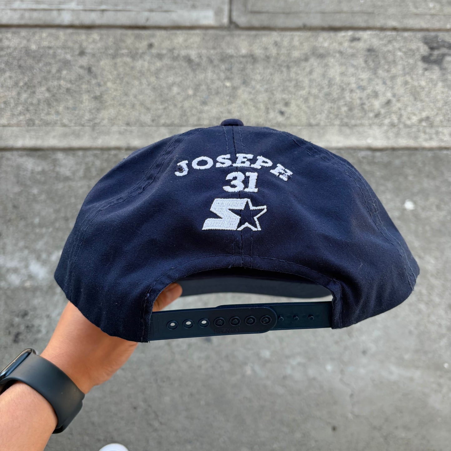 Vintage Edmonton Oilers Curtis Joseph SnapBack