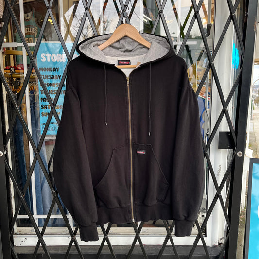 Vintage Dickies Thermal Lined Zip Up Hoodie - Size L