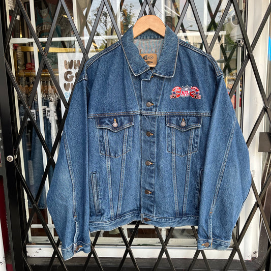 Vintage Budweiser NFL Denim Jacket - Size L