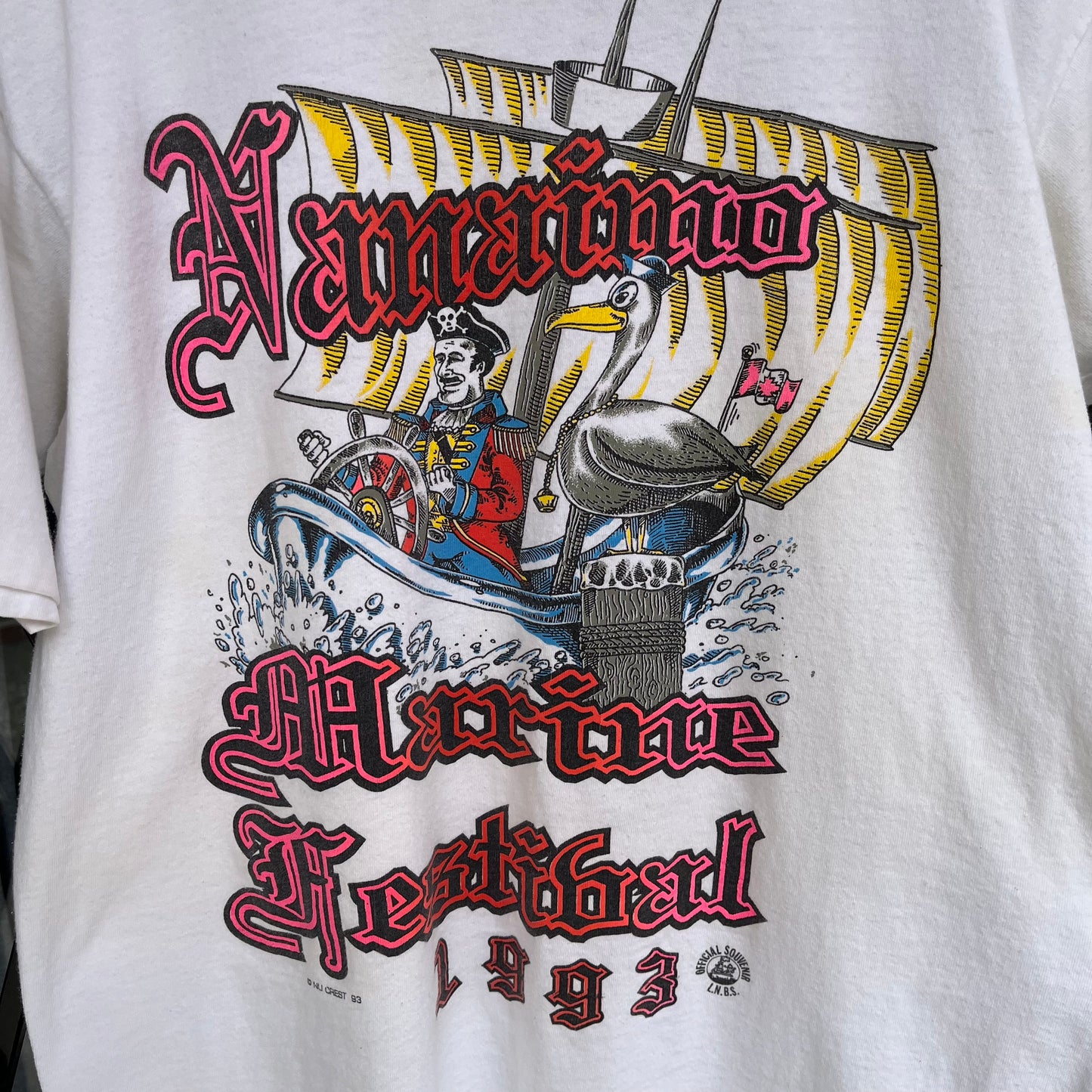 Vintage 1993 Nanaimo Marine Festival Souvenir Tee - Size XL