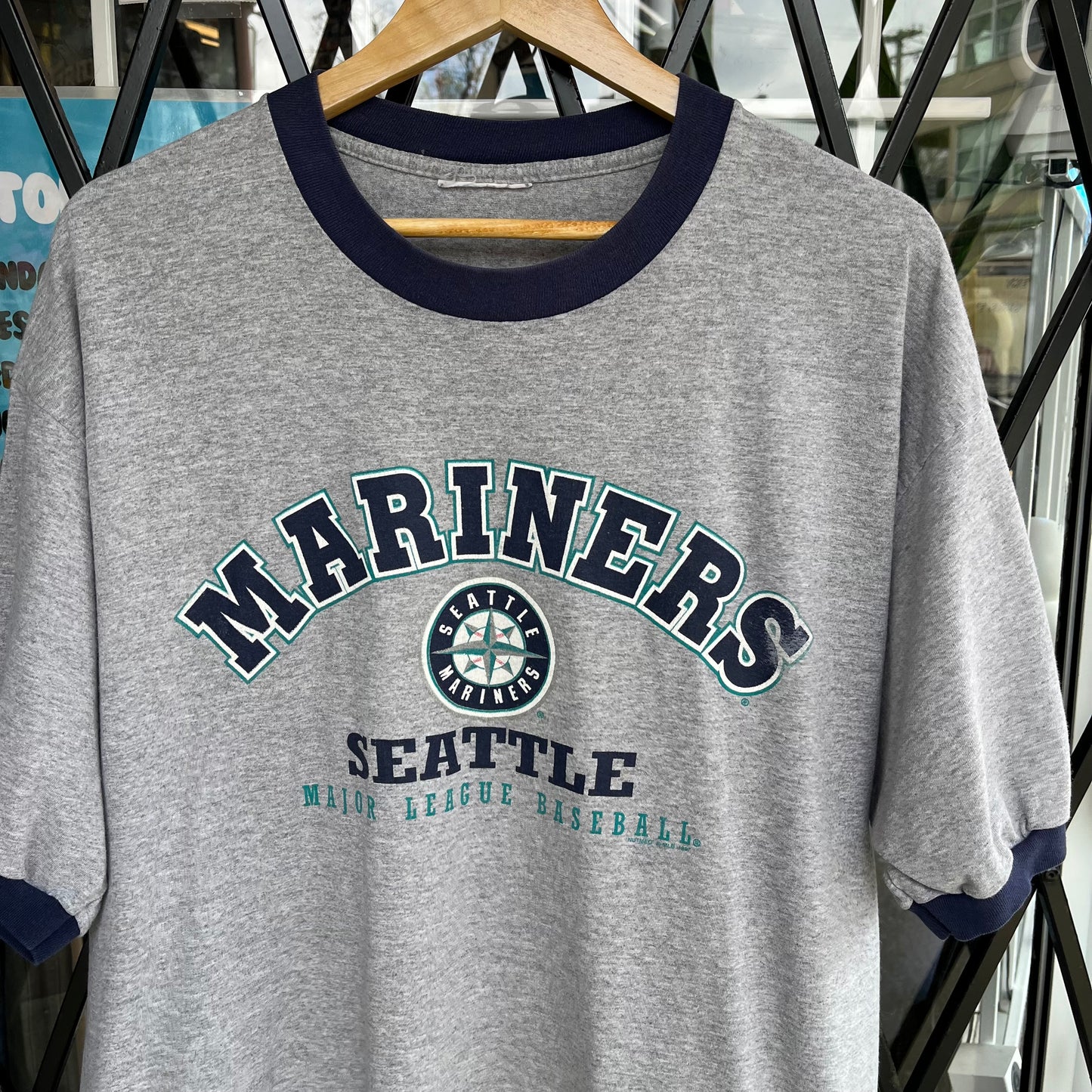 1997 Seattle Mariners Ringer Tee - Size XL