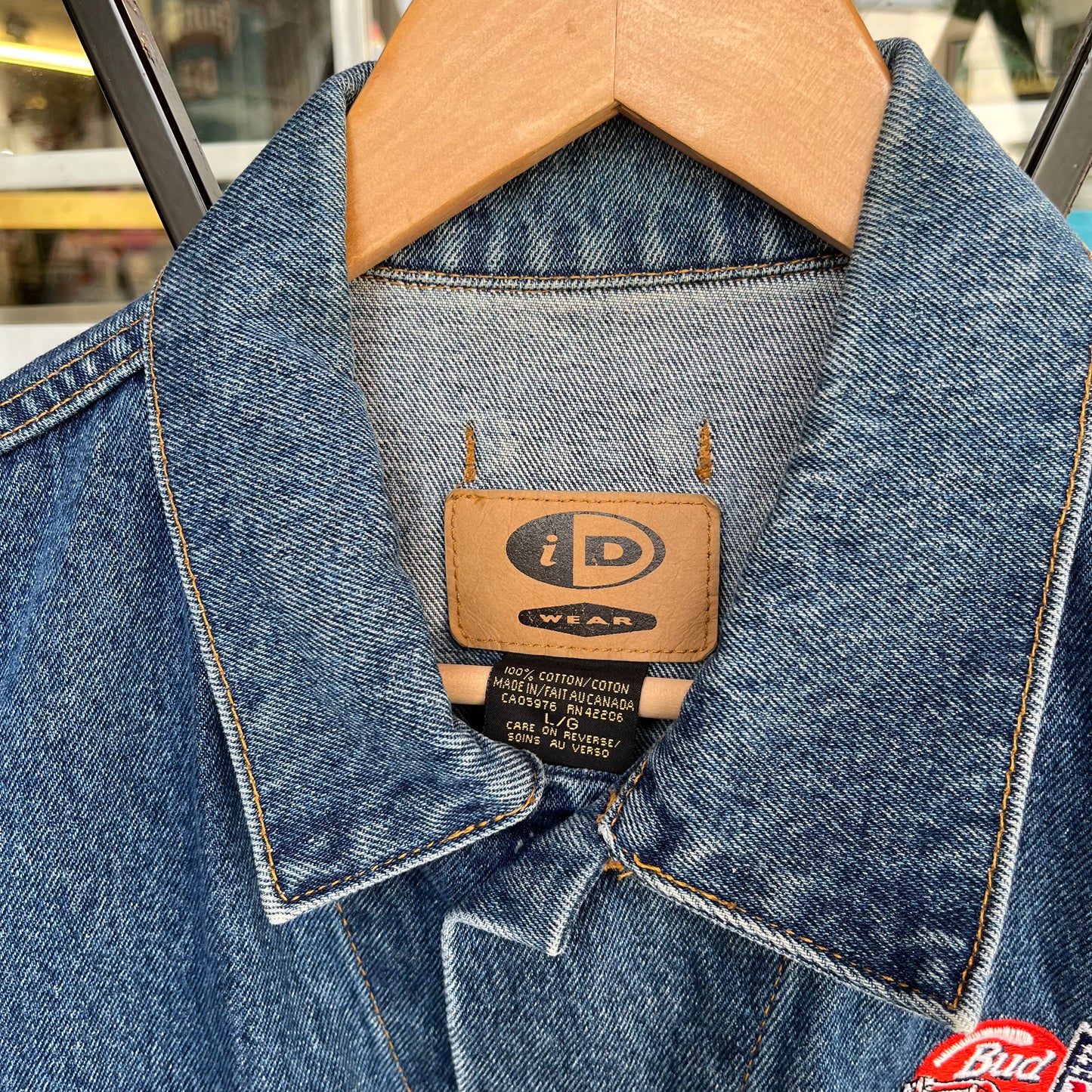Vintage Budweiser NFL Denim Jacket - Size L