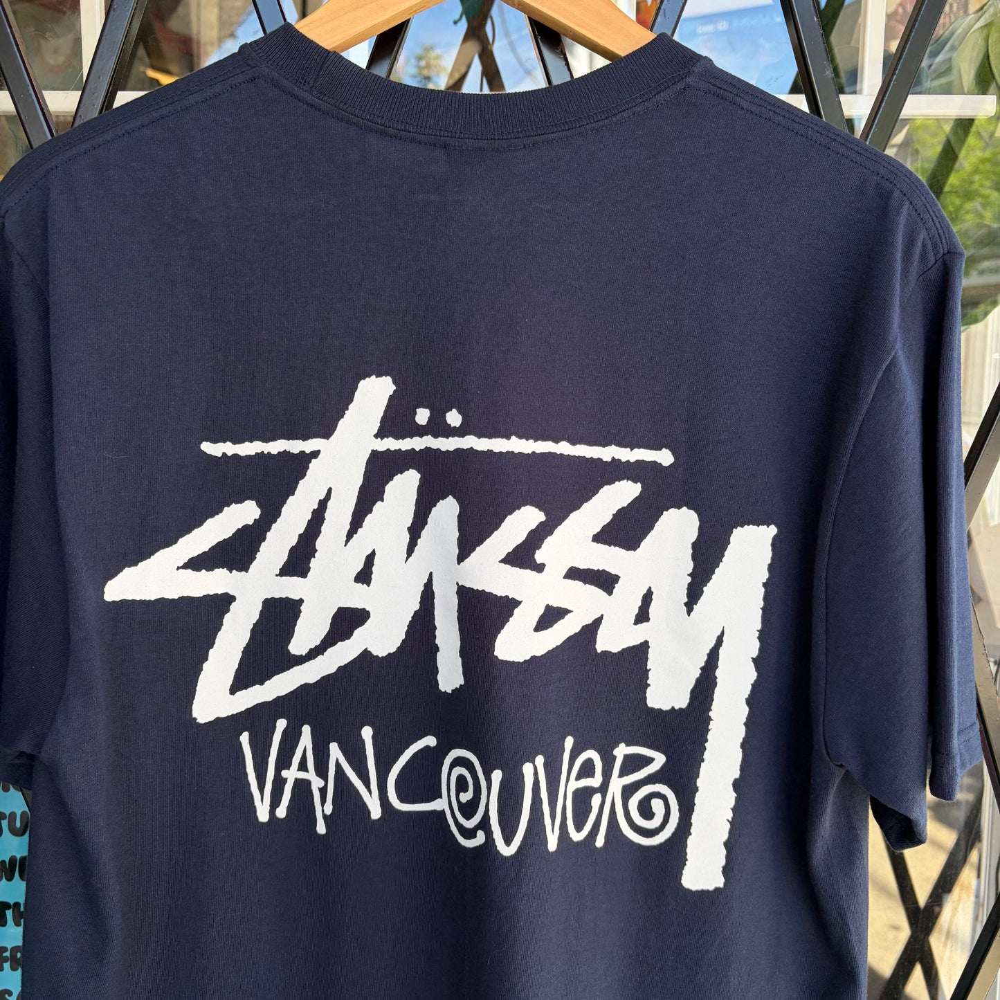 Stussy Vancouver Stock Tee Navy - Size M