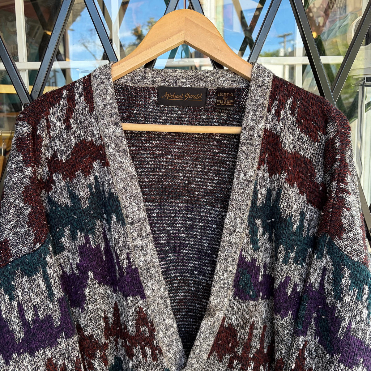 Vintage Knit Cardigan - Size XL