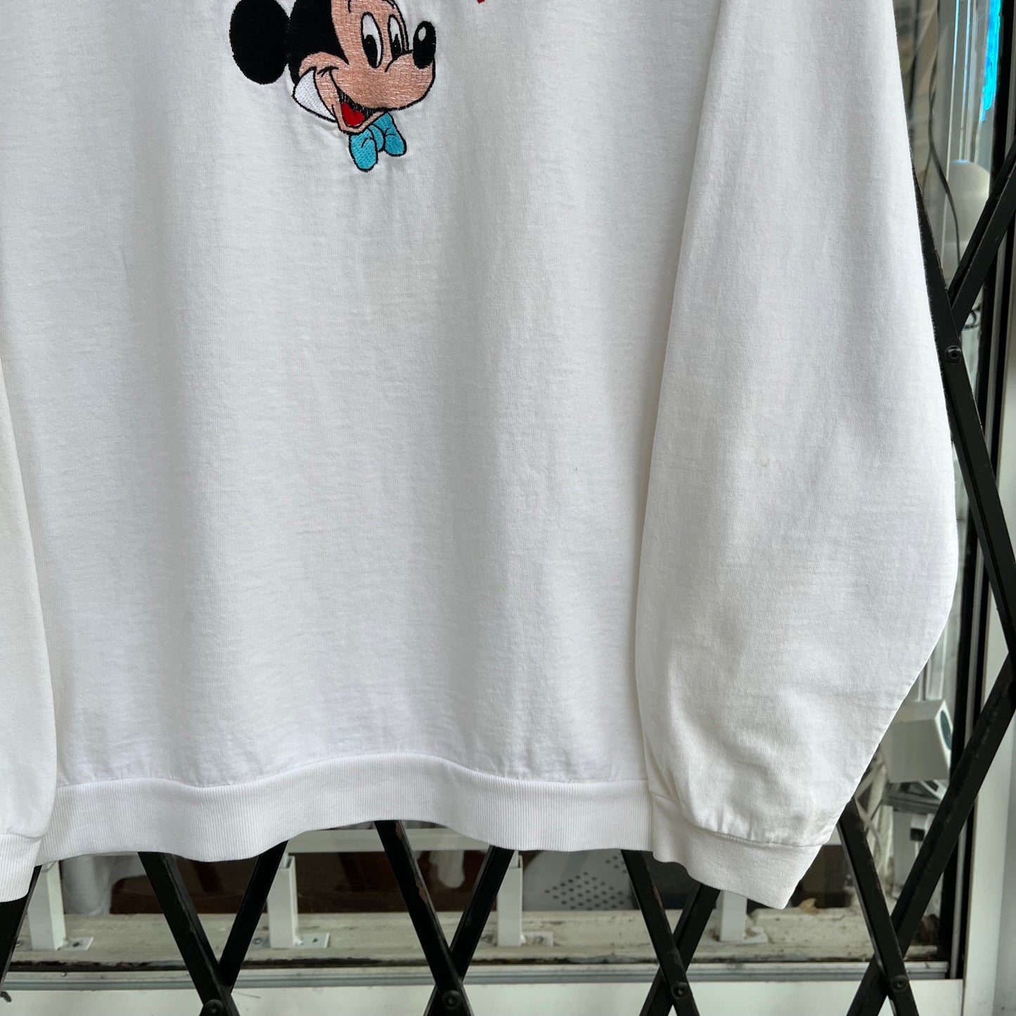 Vintage Disney Mickey Mouse Embroidered Long Sleeve - Size L
