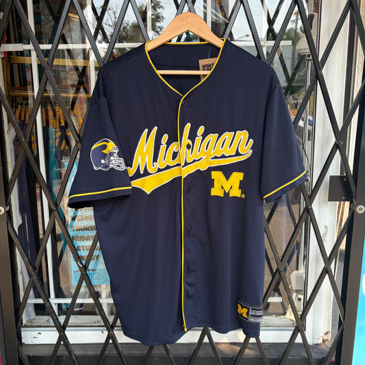 Michigan University Football Baseball Jersey - Size XL