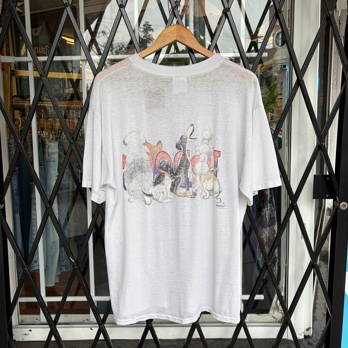 Vintage I Love Dogs Tee - Size L