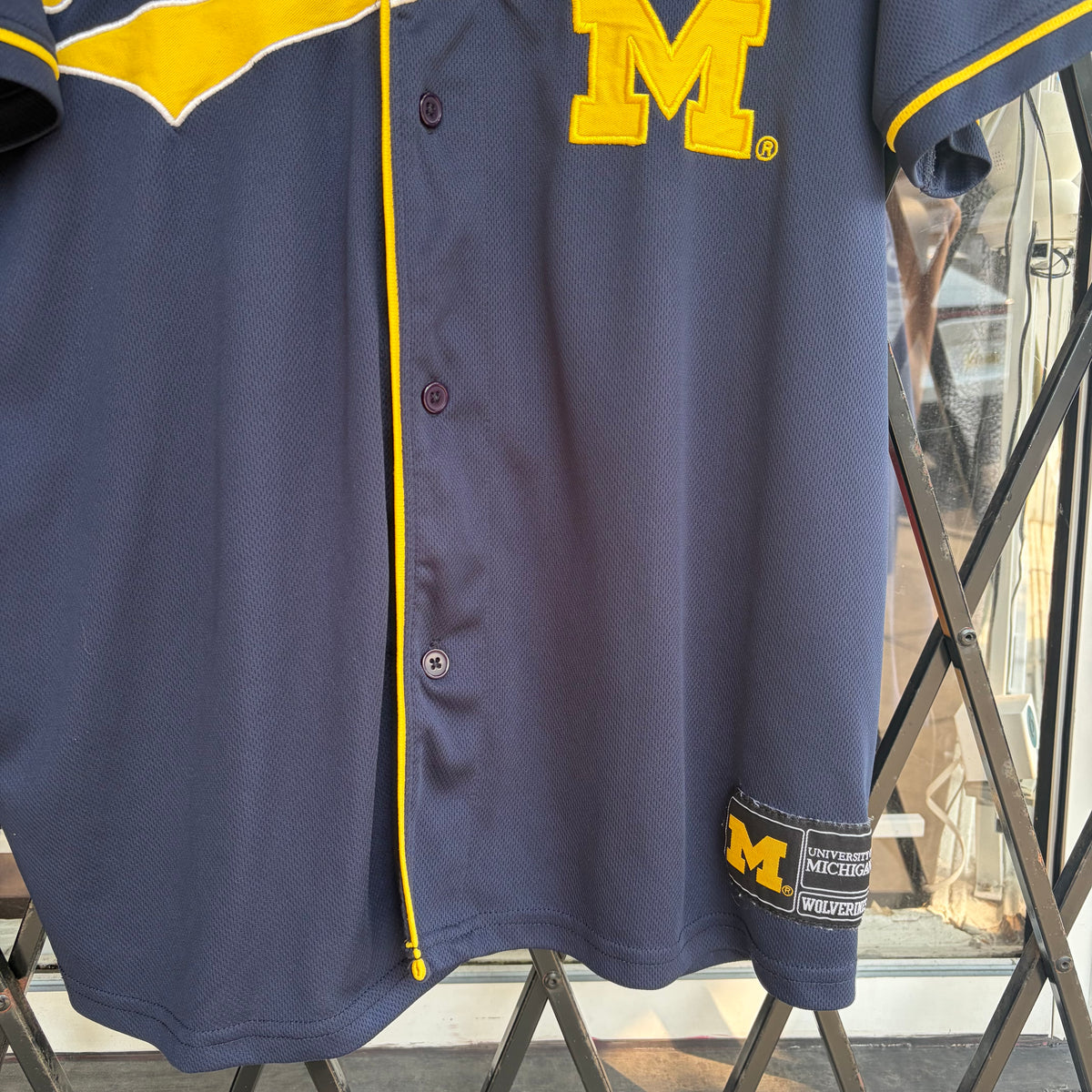 Michigan University Football Baseball Jersey - Size XL