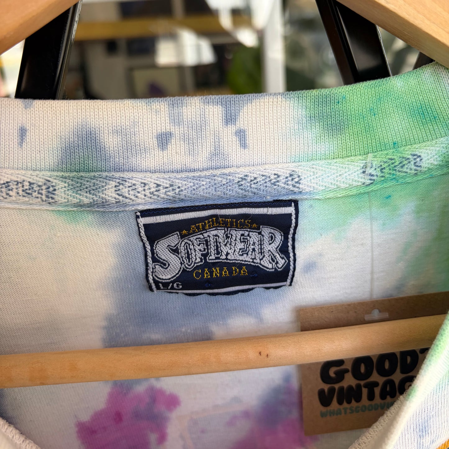 1992 Edmonton Eskimos Tie Dye Tee - Size L