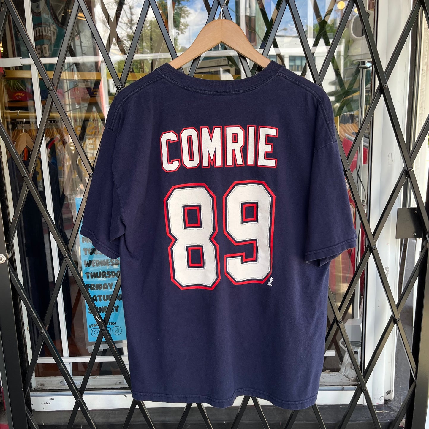 Vintage Edmonton Oilers Comrie Tee - Size L