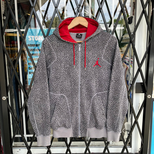 Air Jordan Elephant Print Zip Hoodie - Size S