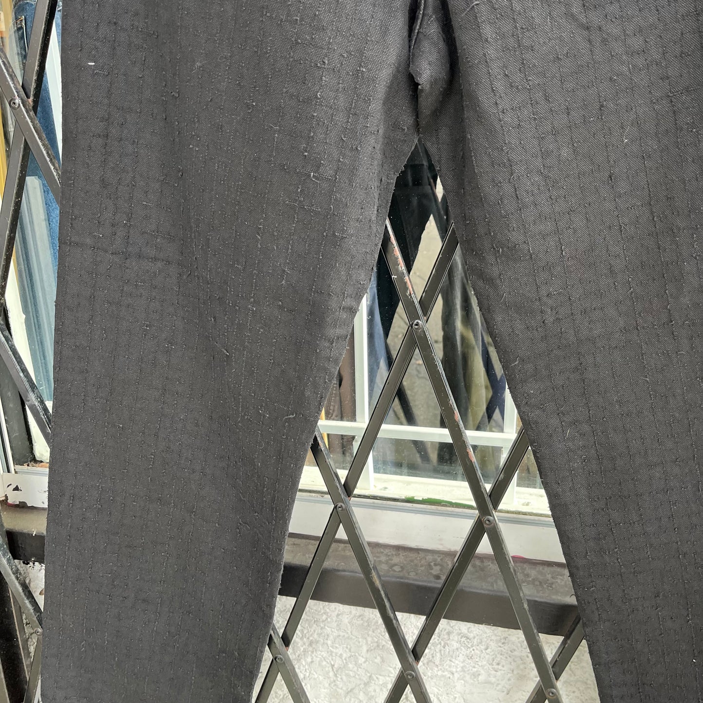 Stussy Big Ol Jeans Canvas Pants Black - Size 32W