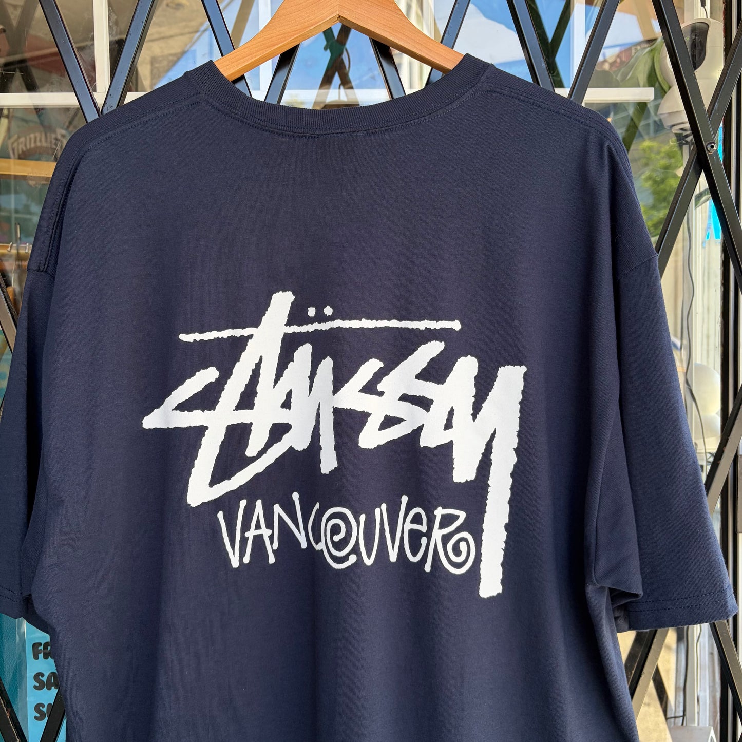 Stussy Vancouver Stock Tee Navy - Size XXL