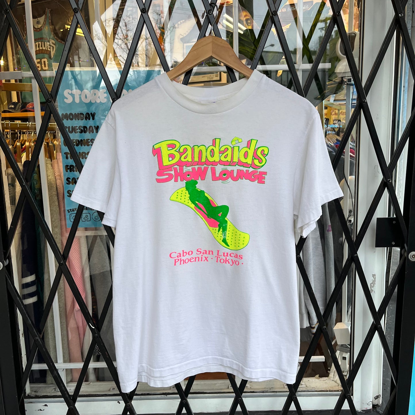 Vintage Bandaids Show Lounge Tee - Size M