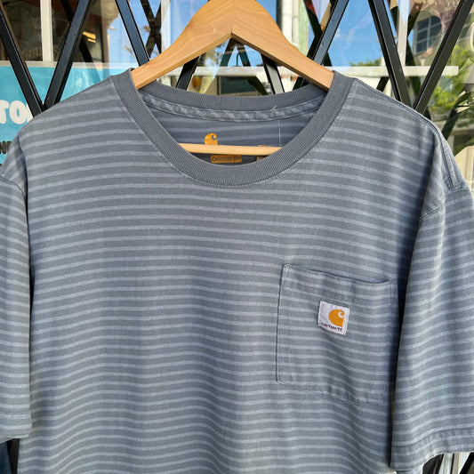 Carhartt Striped Pocket Tee - Size L