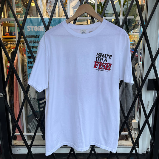 Shut Up & Fish Souvenir Tee - Size L