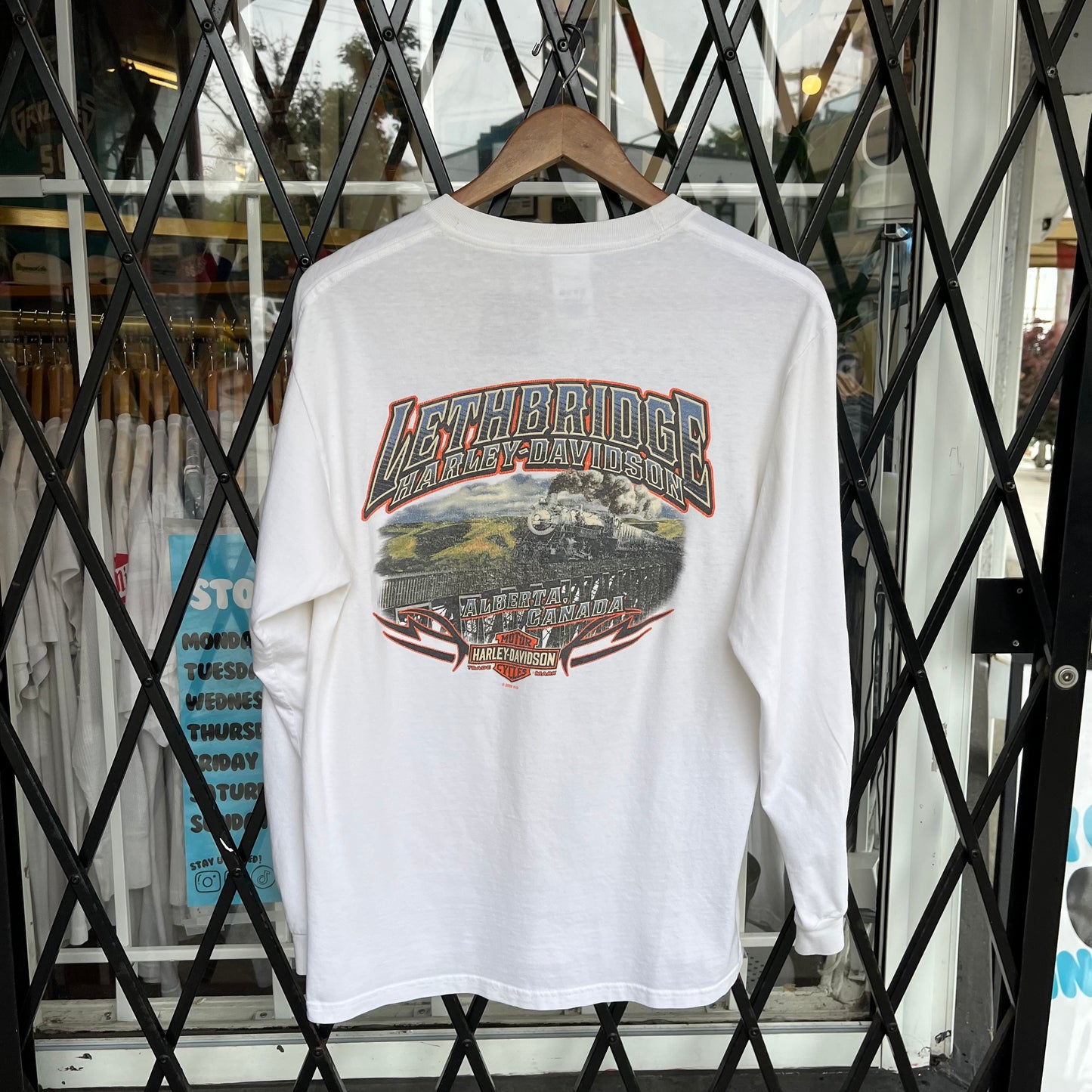 Harley Davidson Lethbridge Flames Long Sleeve - Size M