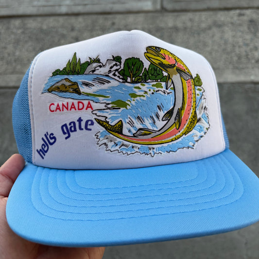 Vintage Hells Gate Fishing Trucker Hat