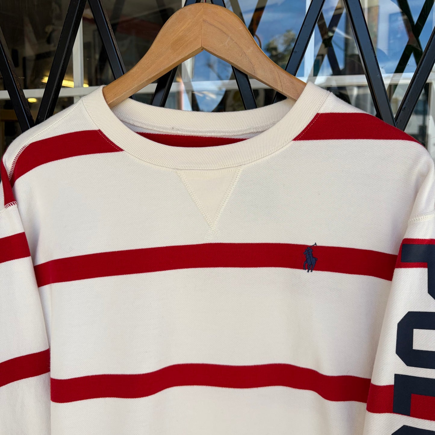 Polo Ralph Lauren Striped Cropped Crewneck - Size L