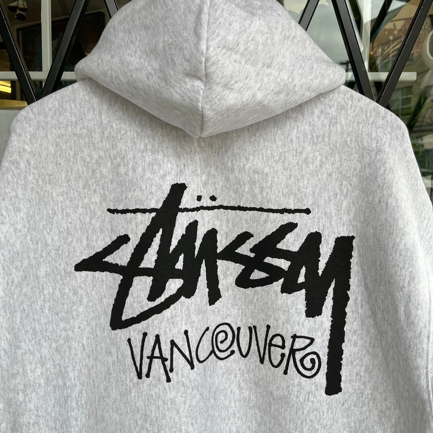 Stussy Stock Vancouver Hoodie Ash Heather - Size M