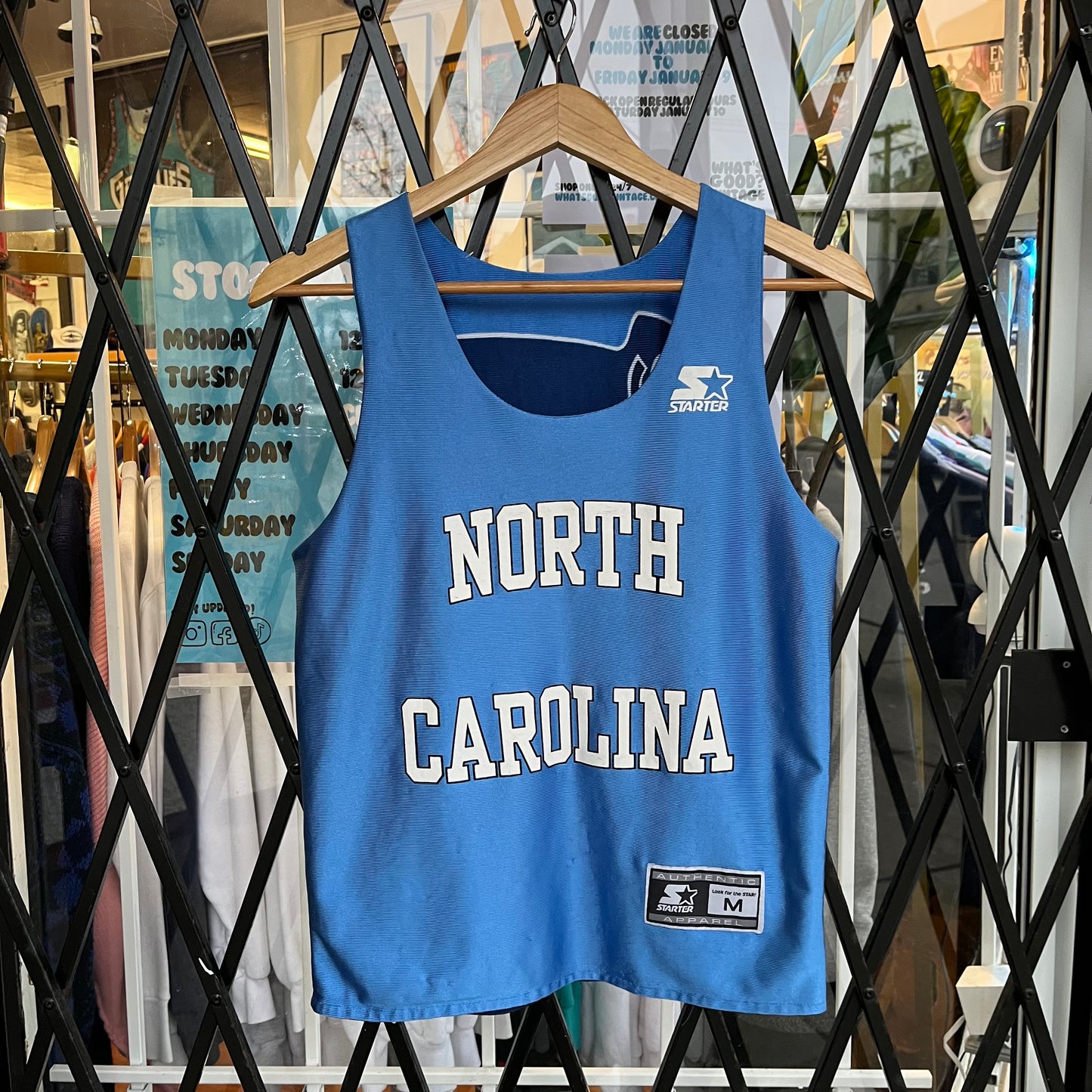 Vintage Starter UNC Tarheels Reversible Jersey - Size XS