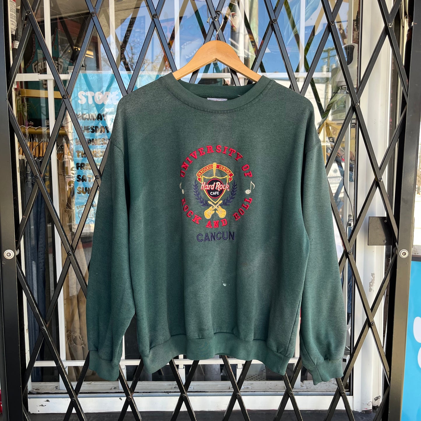 Vintage Hard Rock Cafe University Crewneck - Size L