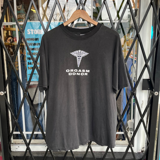 Vintage Parody Orgasm Donor Tee - Size XL