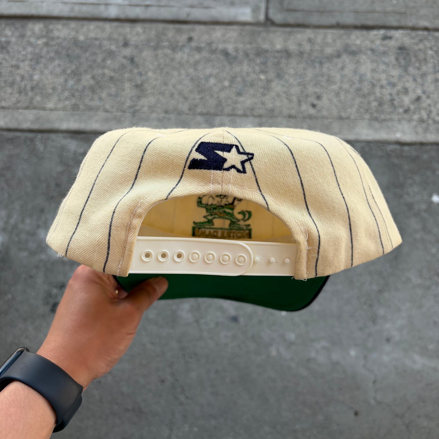 Vintage Starter Notre Dame Pinstripe SnapBack