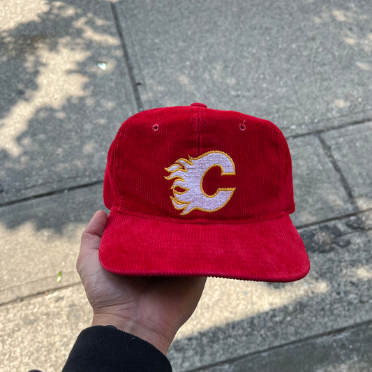 1980’s Ted Fletcher Calgary Flames Corduroy Snapback