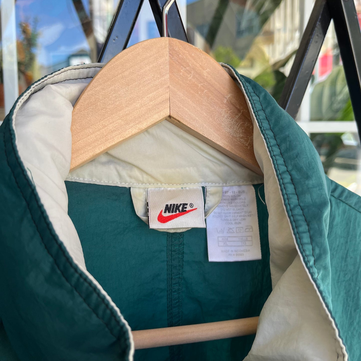 Vintage Nike Windbreaker with Hood - Size XL