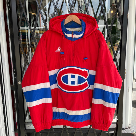 Vintage Apex One Montreal Canadiens Parka Jacket - Size L