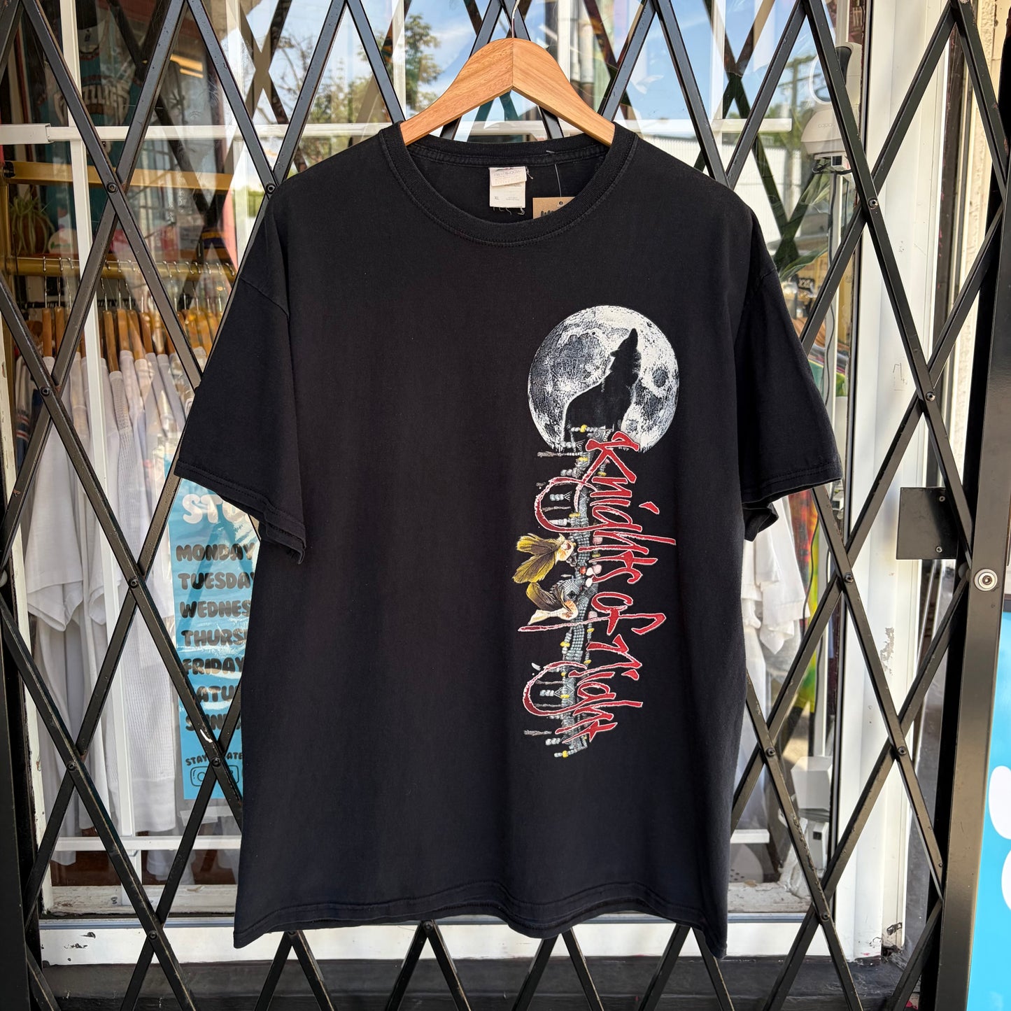Vintage Knights of Night Wolf Pack Tee - Size XL