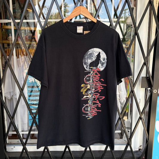 Vintage Knights of Night Wolf Pack Tee - Size XL
